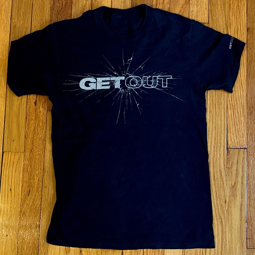 GET OUT movie promotional t-shirt.